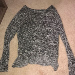 Heather grey long sleeve top